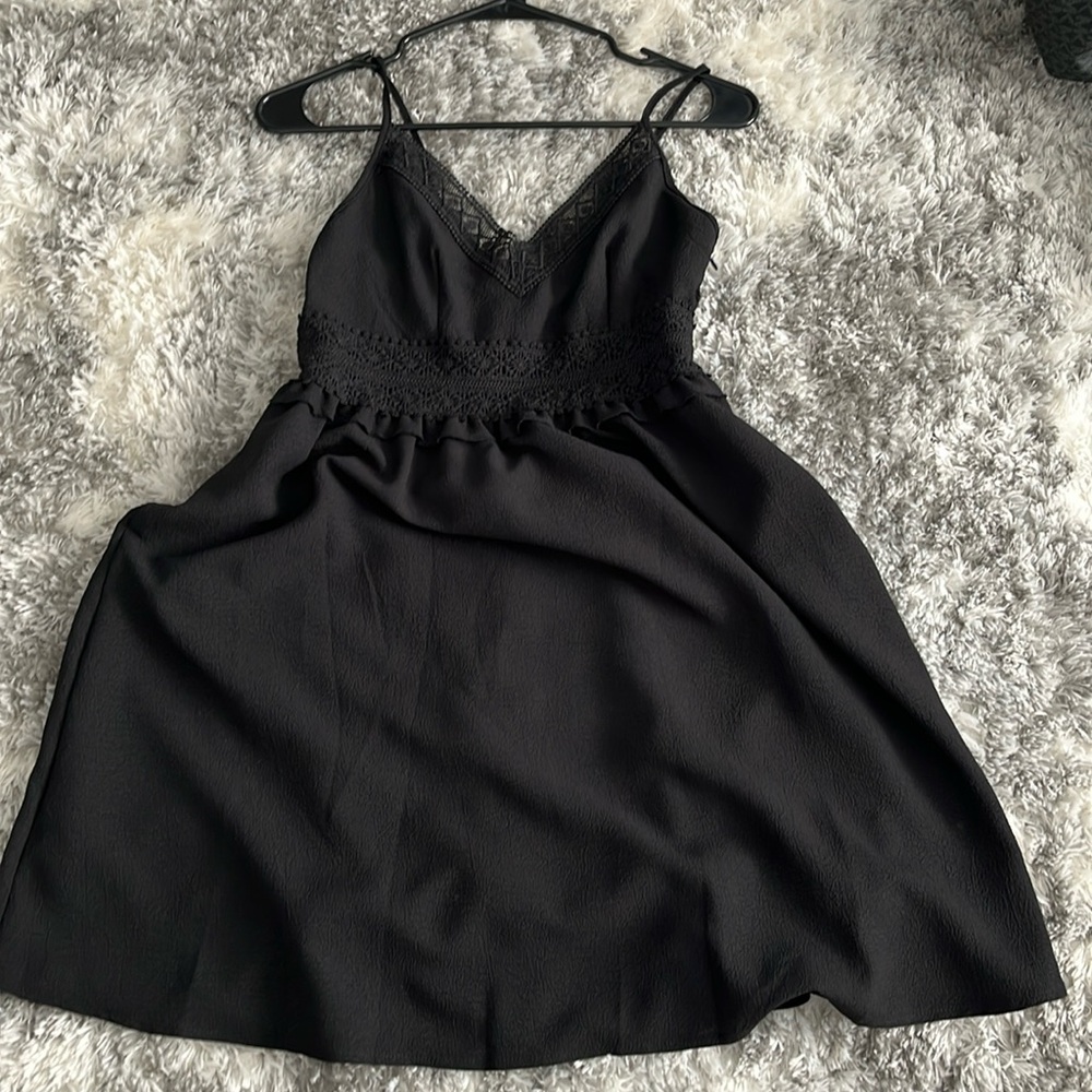 Black Lace/Crepe Sundress size XS